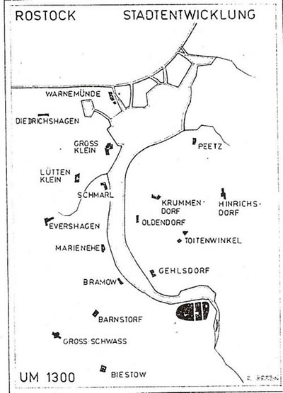 De Namen an't Westeuwer von dei &Uuml;nner-Warnow