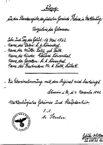 De Heiratsurkunn