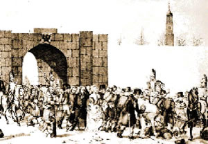 Utdrieven vun povere Hamborgers in'n Winter