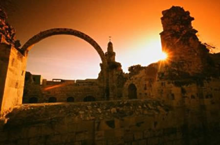 Bagen vun de daalreten Hurva-Synagoog