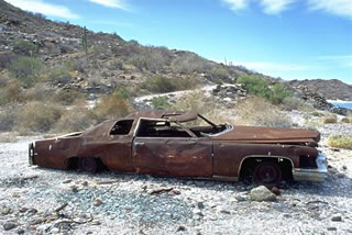 Dat Autowrack in de D&uuml;nen