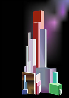 Digitaalbild na Malewitsch vun L. Lüske. Klick op to'n Vergröttern!