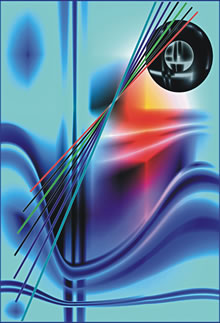 Strieken Wellen, Variante mit Farv. Klick op to'n Vergr&ouml;ttern!