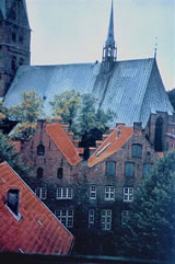 Sozialhuus un Aegidienkark. Klick op to'n Vergr&ouml;ttern!