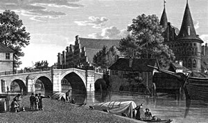 De Holstenbr&uuml;&uuml;ch in'n Rialto-Stil. Ole Ansicht. Klick op to'n Vergr&ouml;ttern!