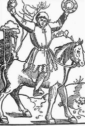 Till Ulenspegel. Sogoor sin Peerd kiekt plietsch ut de W&auml;sch. -- Klick op to'n Vergr&ouml;ttern!