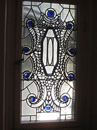 Jugendstil-Glasdetail