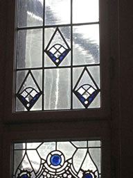 Jugendstil-Glasdetail