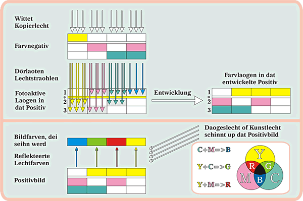 Afbild 2: Kopeeren van dat Negativ tau ein Positivbild.  Se k&ouml;&ouml;nt dat Bild d&ouml;r Klick vergr&ouml;ttern! Tr&uuml;gge kaomt Sei wer mit den "Zur&uuml;ck"-Knoop up dei Symbollieste