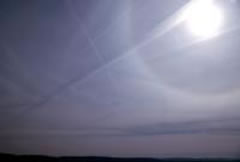 22&deg;-Halo bi Cirrostratus-Wulken